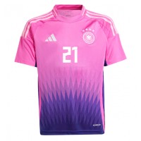 Camiseta Alemania Ilkay Gundogan #21 Segunda Equipación Replica Eurocopa 2024 mangas cortas
